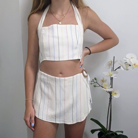 Pacsun Me to We O-Ring Skort & Halter Set - Size S - Picture 2 of 14